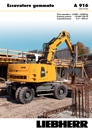 Mobiele graafmachines Liebherr A 916 Litronic