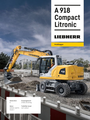 Mobiele graafmachines Liebherr A 918 Compact Litronic 