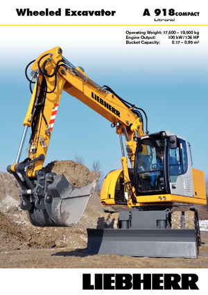 Mobiele graafmachines Liebherr A 918 Compact Litronic