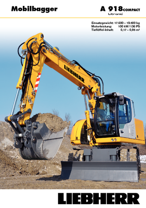 Mobiele graafmachines Liebherr A 918 Compact Litronic