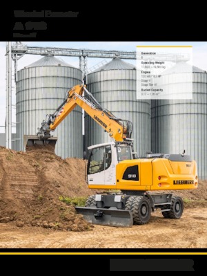 Mobiele graafmachines Liebherr A 918 Litronic G6.0