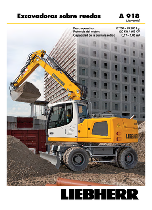 Mobiele graafmachines Liebherr A 918 Litronic