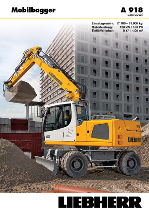 Mobiele graafmachines Liebherr A 918 Litronic