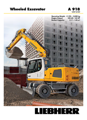 Mobiele graafmachines Liebherr A 918 Litronic