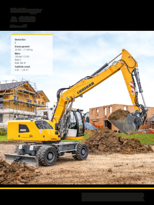 Mobiele graafmachines Liebherr A 920 Litronic