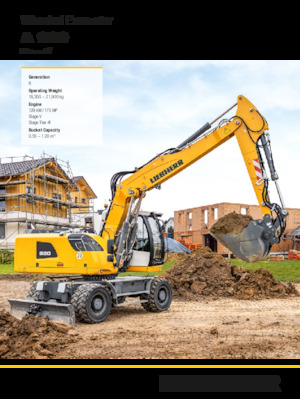 Mobiele graafmachines Liebherr A 920 Litronic