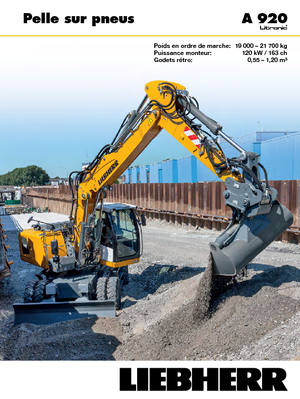 Mobiele graafmachines Liebherr A 920 Litronic