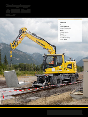 Mobiele graafmachines Liebherr A 922 Rail Litronic G6.0