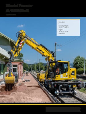 Mobiele graafmachines Liebherr A 922 Rail Litronic G6.0