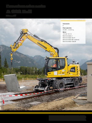 Mobiele graafmachines Liebherr A 922 Rail Litronic G6.0