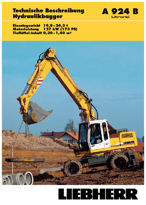 Mobiele graafmachines Liebherr A 924 B Litonic