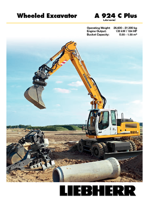 Mobiele graafmachines Liebherr A 924 C Plus Litronic