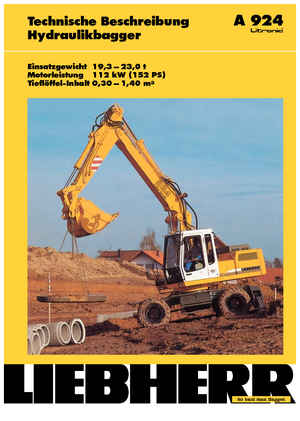 Mobiele graafmachines Liebherr A 924 Litronic