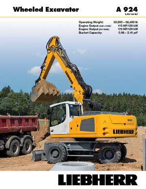 Mobiele graafmachines Liebherr A 924 Litronic