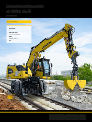 Mobiele graafmachines Liebherr A 924 Rail Litronic G6.0