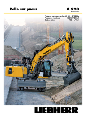 Mobiele graafmachines Liebherr A 928 Litronic