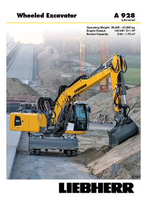 Mobiele graafmachines Liebherr A 928 Litronic