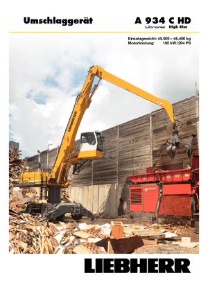 Mobiele graafmachines Liebherr A 934 C HD Litronic High Rise
