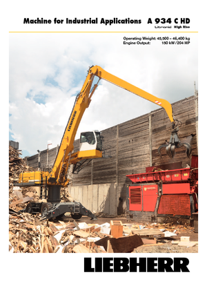 Mobiele graafmachines Liebherr A 934 C HD Litronic High Rise
