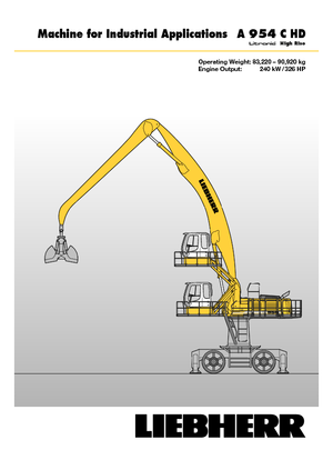 Mobiele graafmachines Liebherr A 954 C HD Litronic High Rise