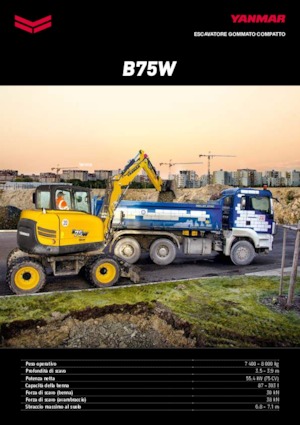 Mobiele graafmachines Yanmar B 75 Circular