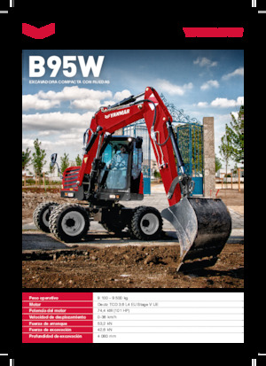 Mobiele graafmachines Yanmar B95W TPA 