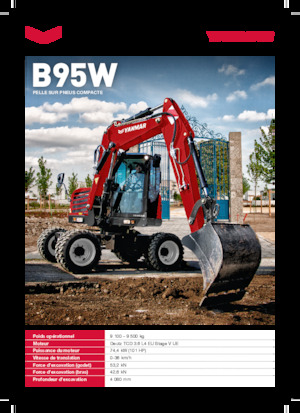 Mobiele graafmachines Yanmar B95W TPA 