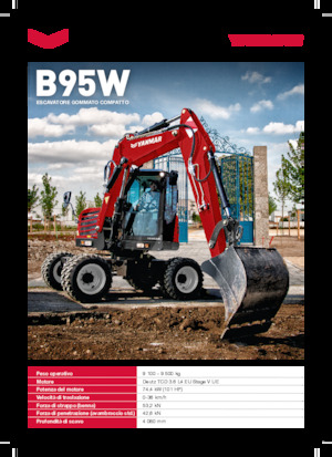 Mobiele graafmachines Yanmar B95W TPA 