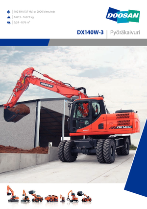 Mobiele graafmachines Doosan DX140W-3