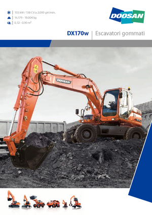 Mobiele graafmachines Doosan DX170W