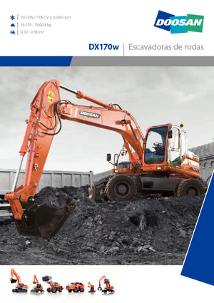 Mobiele graafmachines Doosan DX170W