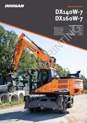 Mobiele graafmachines Doosan DX140W-7