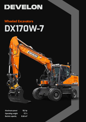 Mobiele graafmachines Develon DX170W-7 