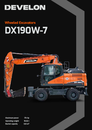 Mobiele graafmachines Develon DX190W-7 
