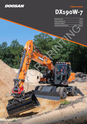 Mobiele graafmachines Doosan DX190W-7