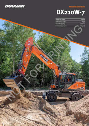 Mobiele graafmachines Doosan DX210W-7