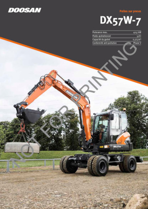 Mobiele graafmachines Doosan DX57W-7