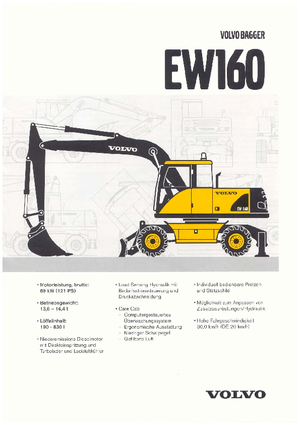 Mobiele graafmachines Volvo EW160