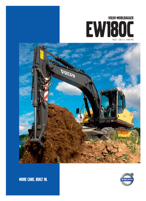 Mobiele graafmachines Volvo EW180C