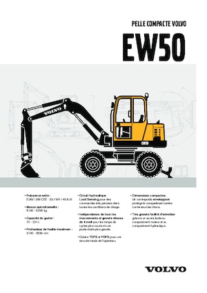 Mobiele graafmachines Volvo EW50V