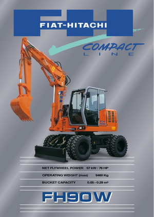Mobiele graafmachines Fiat-Hitachi FH 90 W