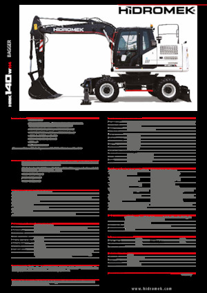 Mobiele graafmachines Hidromek HMK 140 W