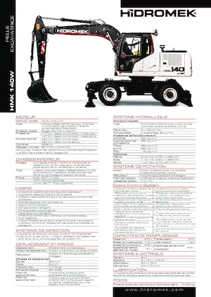 Mobiele graafmachines Hidromek HMK 140 W