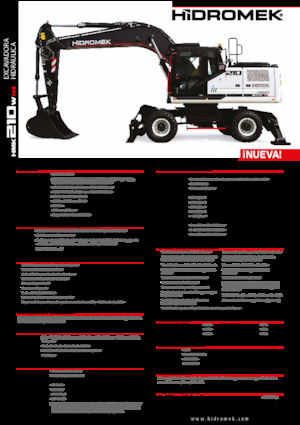 Mobiele graafmachines Hidromek HMK 210 W