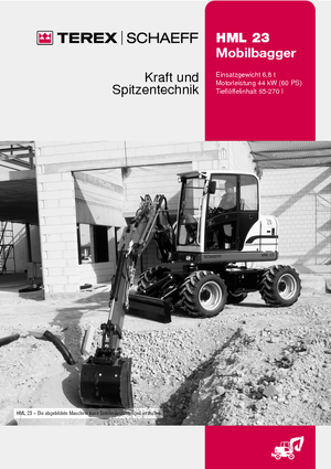 Mobiele graafmachines Terex-Schaeff HML 23