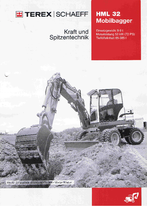 Mobiele graafmachines Terex-Schaeff HML 32
