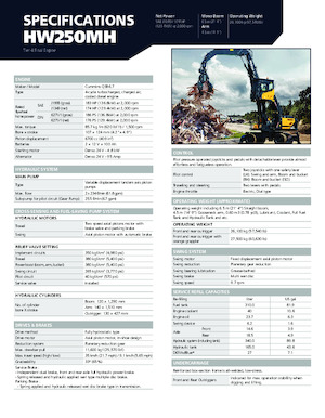 Graafmachines in overslaguitvoering Hyundai HW250MH