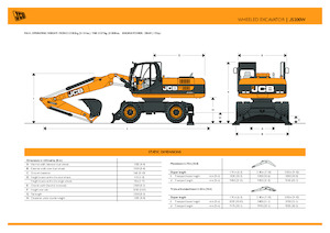 Graafmachines in overslaguitvoering JCB JS200W