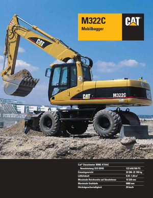Mobiele graafmachines Caterpillar M 322 C VAH