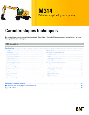 Mobiele graafmachines Caterpillar M314